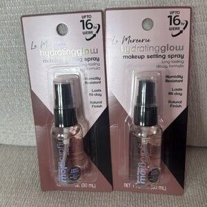 NWT- Le MERCERIE 2 pack Hydrating Glow Makeup Setting Spray - Clear/Dewy Finish